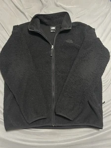 Chaqueta The North Face Dunraven Sherpa Cremallera Completa Para Hombre Grande Negra - Imagen 1 de 9