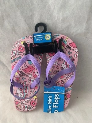 Chanclas Sandalias Tanga Niños Talla 7/8 Rosa Multicolor B18-10 Foto 1 de 4