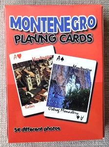 Wunderbare Ansichten aus Montenegro Spielkarten Deck 54 komplett - Bild 1 von 9