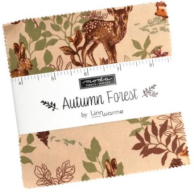Autumn Forest Moda Charm Pack 42 100% Cotton 5" Precut Fabric Squares - Image 1 of 4