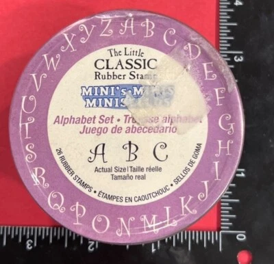 Набор резиновых алфавитных штампов LC9292 The Little Classic MINI от Hampton Art - Изображение 1 из 3