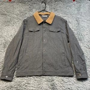 Peter Millar Mountainside Flannel Sherpa Collar Trucker Shirt Jacket XL - Picture 1 of 9