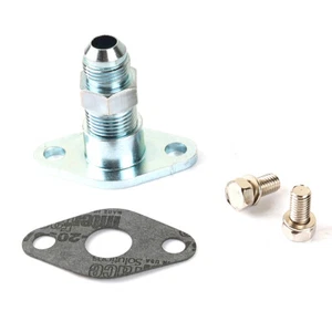 8AN Turbo Oil Drain Engine / Block side Flange For TOYOTA 1JZ/ 2JZ - Picture 1 of 7