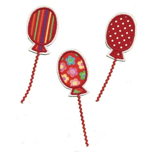 Luftballon zum Aufbügeln 1 Aufnäher #29 RR# Neu Applikation rot Flicken Ballon - Bild 1 von 4