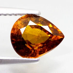 Granate Malí marrón amarillento natural sin calefacción pera significativa de 1,85 quilates (8 x 7 mm) - Imagen 1 de 5