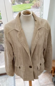 Editions Light Tan Corduroy Jacket with Pockets UK Size 12 - Picture 1 of 4