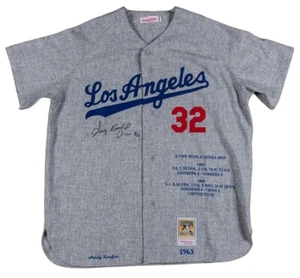 Sandy Koufax Signed Authentic 1963 Los Angeles Dodgers Jersey RARE 3/32 UDA COA - Picture 1 of 7