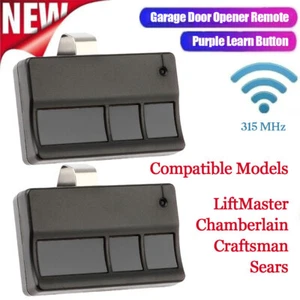 2 PC Universal Control Remoto Para Abre-puertas De Garaje Para Chamberlain US - Picture 1 of 14
