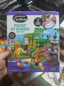 Timeless Creations Paint By Number Art Set include 2 tavole artistiche, 16... - Foto 1 di 8