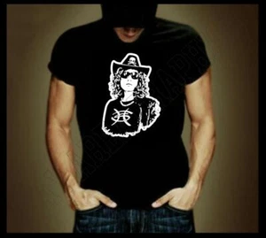 HEROES DEL SILENCIO BUNBURY SCHWARZ T-SHIRT 100 % BAUMWOLLE WEISS VORNE DESIGN NEU - Bild 1 von 3
