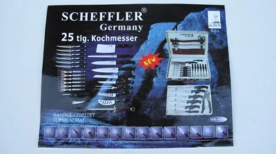 Scheffler Germany Messerkoffer              25-teilig  - Bild 1 von 4