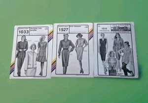 Lot of 3 Ann Person Stretch Sew Patterns # 1515 1527 1033 Bust Size 30-46 Z9 - Picture 1 of 20