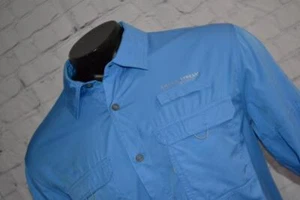 42741-a Camisa de Pesca Field & Stream Campamento Senderismo Azul Talla Mediana Adulto Para Hombre - Imagen 1 de 10