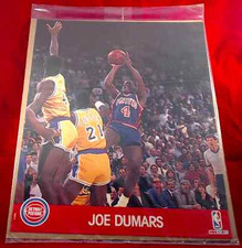 1990-91 Hoops Action Photos - 8x10 Factory Sealed - Joe Dumars