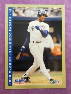 1993 Fleer Atlantic Collector's Edition #15 Fred McGriff San Diego Padres - PC - Picture 1 of 2