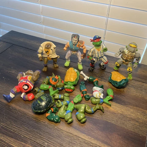 Vintage Ninja Turtles Broken TMNT Figures And  Parts Some Dirty 1988-1992 Cover