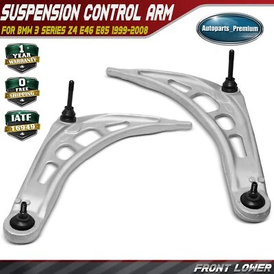 2x Front Front & Right Lower Control Arm for BMW E46 323i 325i 328i 330i E85 Z4 - Image 1 of 4