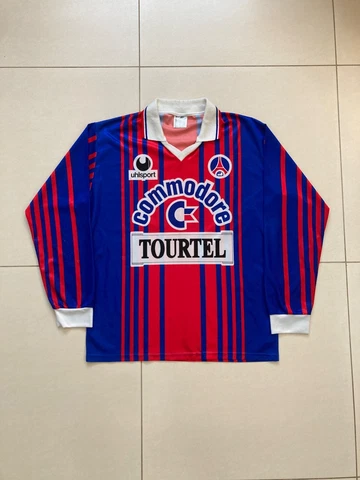 PSG Uhlsport 1993/1994 Home Commodore L/S Soccer Jersey Shirt Rare Sz L/XL Cover