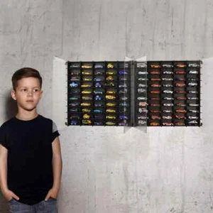 1/64 Hot Wheels, Matchbox, Diecast Car Display Case with acrylic doors 2x50 Cars - Picture 1 of 6