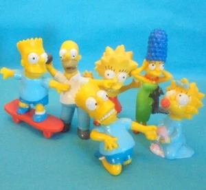 6 SIMPSONS zusammen : Homer Marge Lisa Maggie 2x Bart Bully 1991 - Bild 1 von 1