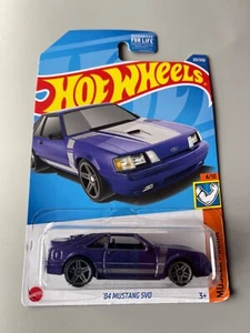 2022 Hot Wheels ‘84 Mustang SVO Purple NON SUPER TREASURE HUNT Free Shipping - Picture 1 of 1