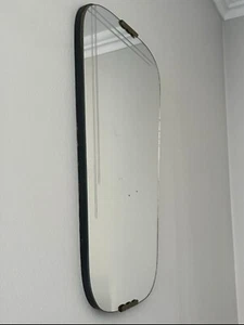 Very Nice Vintage Rockabilly Wooden Frame Mirror 1960 Collector - Picture 1 of 9