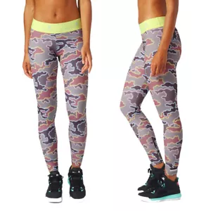 adidas Stella McCartney Womens Tight Camo Stellasport Gym Training Yoga Leggings - Picture 1 of 9