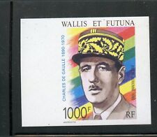 WALLIS ET FUTUNA AIRMAIL CHARLES DE GAULLE IMPERFORATE SINGLE  MINT NEVER HINGED