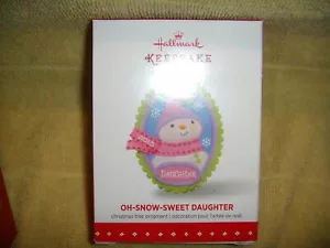 HALLMARK KEEPSAKE 2015 OH-SNOW-SWEET DAUGHTER - Picture 1 of 1