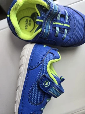 Zapato Deportivo Stride Rite Niño Pequeño Talla 6M Azul Sin Corbata Encaje Niño Foto 1 de 4