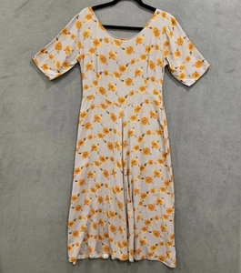 Vintage Marrika Nakk 40s-Style Kleid Damen Blumen klassisch sexy Sekretärin Büro - Bild 1 von 6