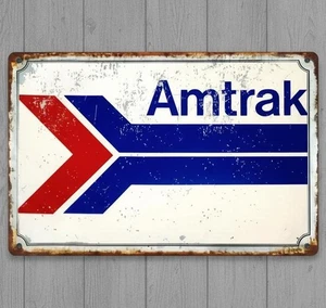 Amtrak Eisenbahn 8 x 12 Neuheit Blechschild neu eingeschweißt - Bild 1 von 2