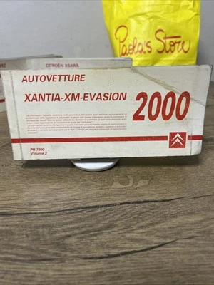 Manuale Officina CITROEN XANTIA XM EVASION 2000 Prontuario tascabile Originale - Immagine 1 di 4