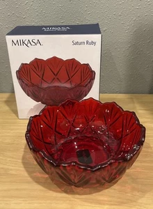 Mikasa Saturn Ruby Red Candy Dish 5213038 Brand New - Picture 1 of 4