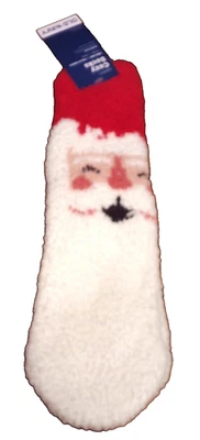 全新带标签 Old Navy 女式舒适模糊袜均码节日圣诞节 1014 — 第 1/3 张图片