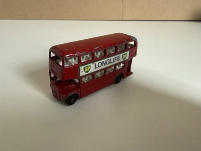Matchbox Regular Wheels #5 Routemaster London Bus rot BP Longlife Lesney England - Bild 1 von 4