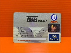 Siam888 Thailand TMB Thai Military Bank ATM Debit Card Cash Card Expire Vintage - Picture 1 of 2
