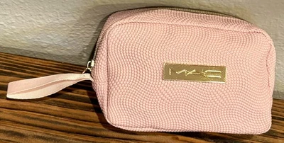Bolso de Viaje Cosmético Maquillaje MAC, Rosa/Dorado, Cuero Sintético, Nuevo sin Etiquetas Foto 1 de 4