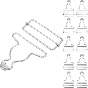 Lusofie 10 Pairs 2" Overall Buckles, Replacement Clasps with Rectangle Slide Bar - Picture 1 of 5