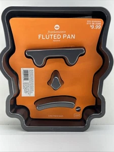 Wilton Halloween Cake Pan Frankenstein Head Fluted Nonstick Cake Pan - Picture 1 of 10