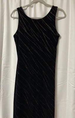 Maxi Vestido Vintage Y2K Dawn Joy Terciopelo Cachicho Grunge Bruja 9/10 Foto 1 de 4