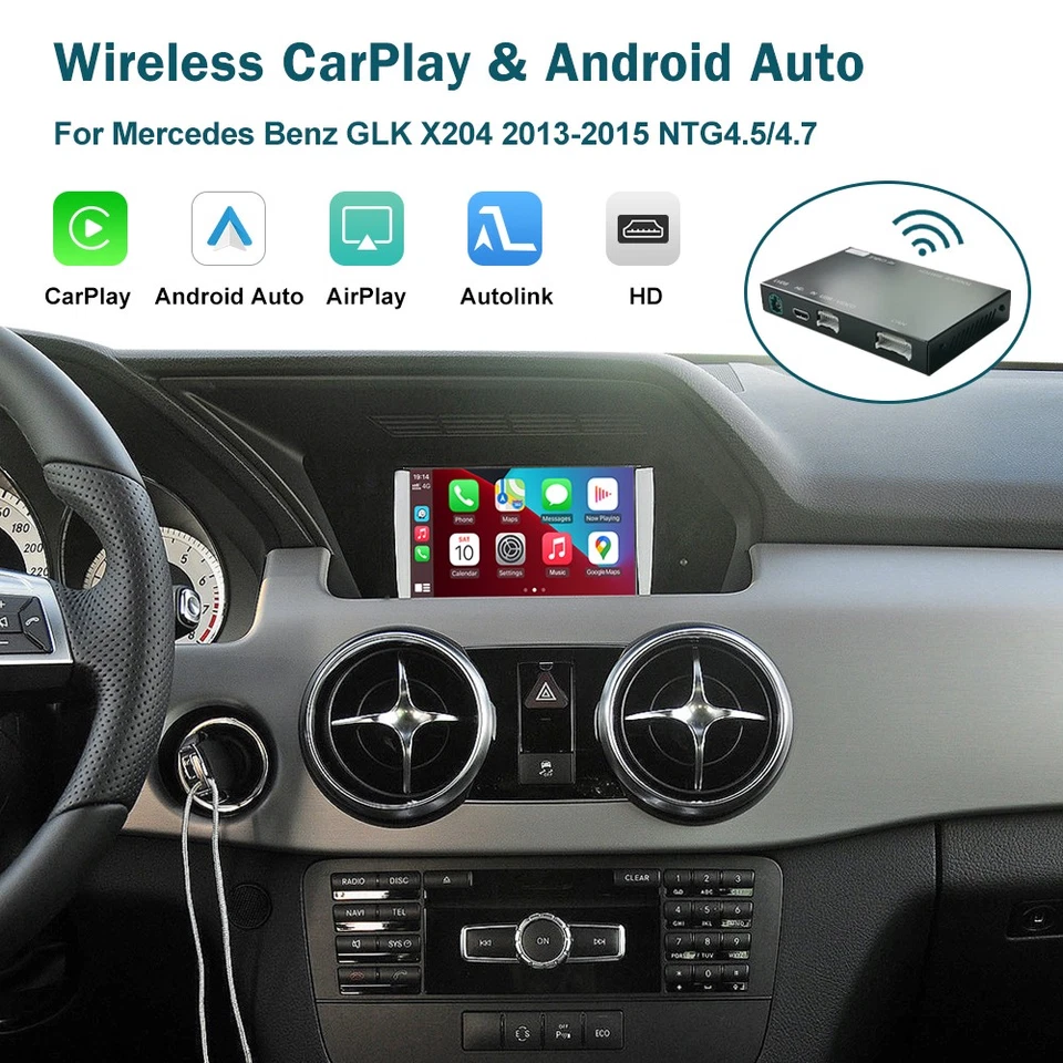 Wireless CarPlay Android Auto für Mercedes Benz GLK X204 2013-2015 NTG4.5 NTG4.7 - Bild 1 von 4