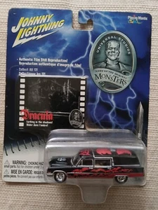 RARE & NEW! 2004 Johnny Lightning Universal Monsters Dracula '66 Cadillac Hearse - Picture 1 of 2