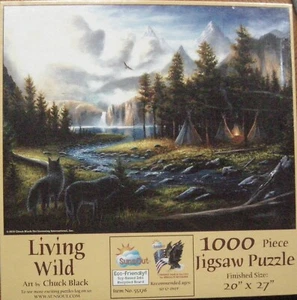 SunsOut 1000 Piece Jigsaw Puzzle "Living Wild" New/Sealed - Picture 1 of 1