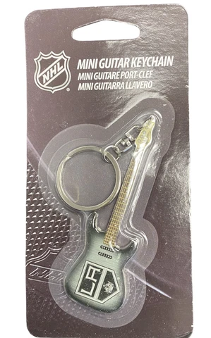 LOS ANGELES KINGS MINI GUITAR KEYCHAIN WOODROW NEW LICENSED NHL Cover