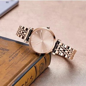 Japanische Damen Quarzuhr Rosegold Analog Geschenk Wasserdicht Elegant " - Bild 1 von 6