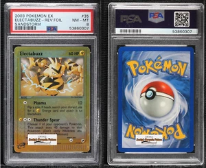 2003 Pokemon - EX Sandstorm Reverse Foil Electabuzz #35 PSA 8 - Picture 1 of 3