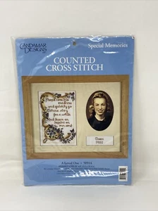 NEW 1980 Candamar Designs Counted Cross Stitch Kit 50914 A Loved One 10x8 9669 - Picture 1 of 3