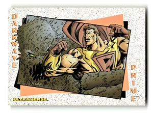 1994 Malibu Comics Ultraverse Origins Trading Card Prime vs Darkwave #72 - Picture 1 of 4