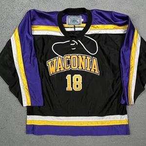 Vintage Waconia Wildcats Hockey Jersey High School Hockey Minnesota MN Size L - Picture 1 of 9